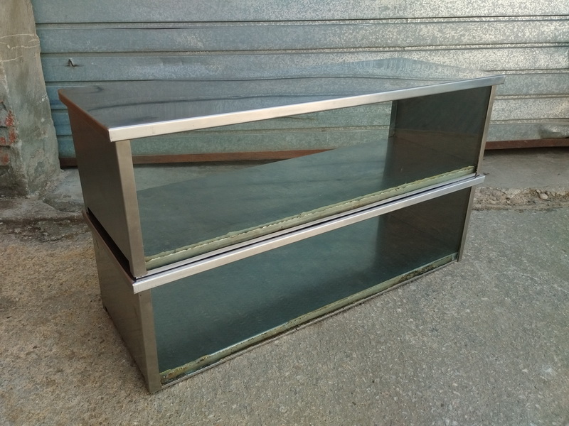 vitrina alimentos hosteleria metal inox 24.8x89x32 2u